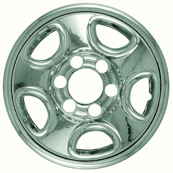 Lastplay 16 in. Hub Cap Wheel Skin for Chevrolet - Astro - Silverado - Tahoe - Single - Chrome LA3559619